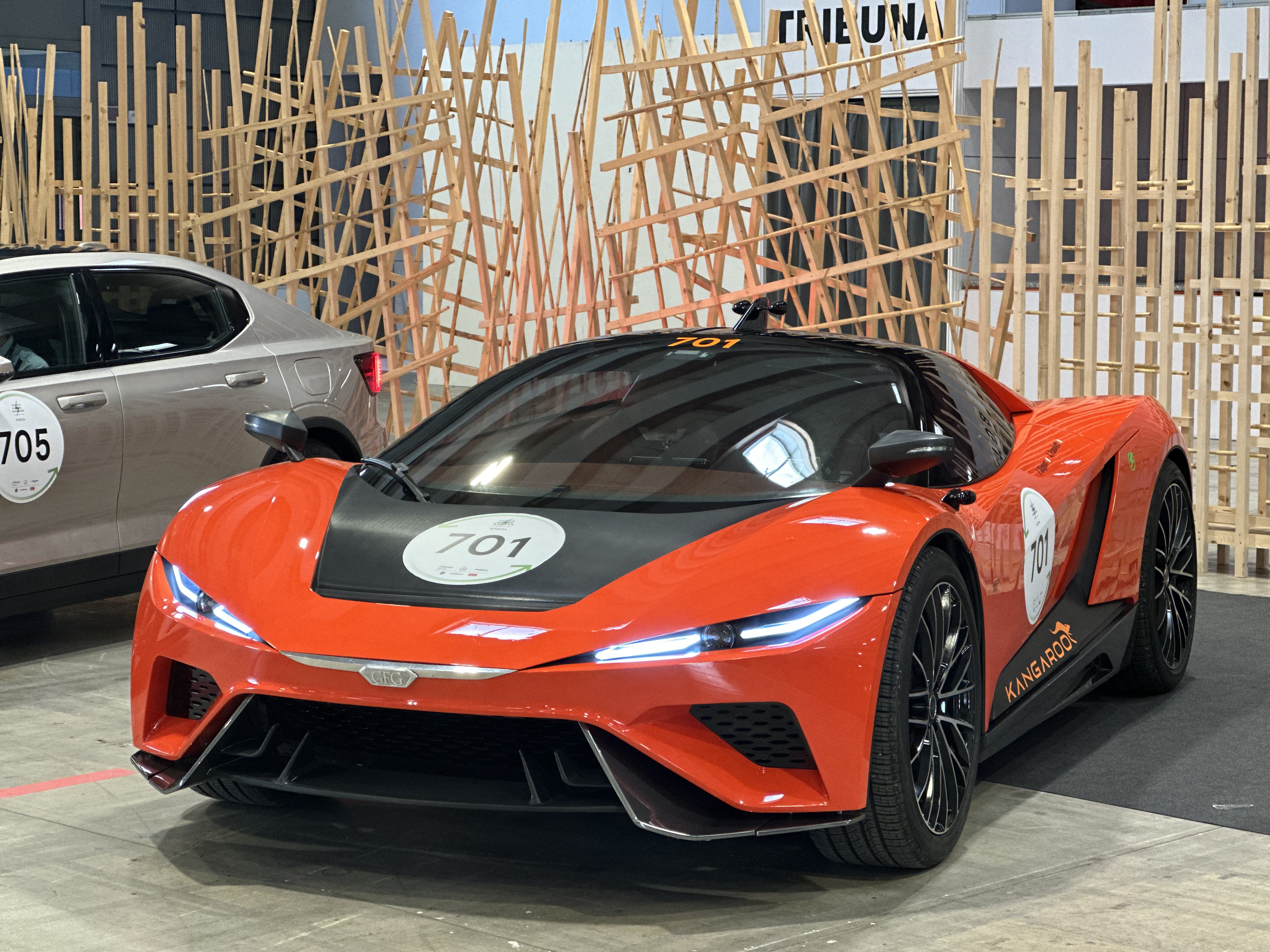 Fabrizio Giugiaro and GFG Kangaroo at 2024 Mille Miglia Green